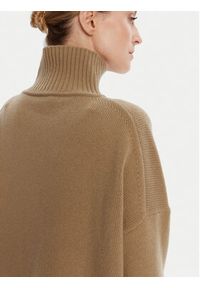 Weekend Max Mara Golf Borgia 2525366112 Beżowy Relaxed Fit. Typ kołnierza: golf. Kolor: beżowy. Materiał: wełna #3