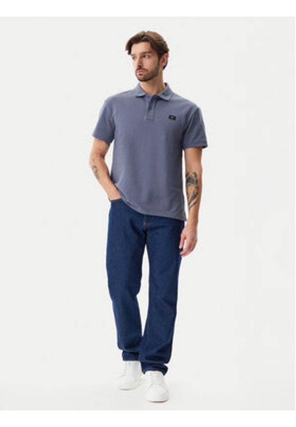 Calvin Klein Jeans Polo J30J327040 Niebieski Regular Fit. Typ kołnierza: polo. Kolor: niebieski. Materiał: bawełna