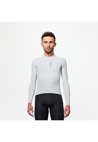 VAN RYSEL - Bluza rowerowa UV Van Rysel Racer Ultralight. Kolor: szary. Materiał: materiał. Długość rękawa: długi rękaw. Długość: długie. Sport: kolarstwo #1