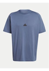 Adidas - adidas T-Shirt Z.N.E. IR5234 Niebieski Loose Fit. Kolor: niebieski. Materiał: syntetyk