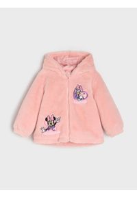 Sinsay - Ciepła kurtka z kapturem Minnie Mouse - różowy. Typ kołnierza: kaptur. Kolor: różowy. Wzór: motyw z bajki