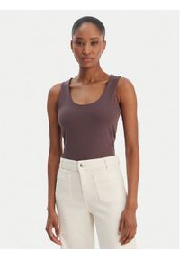 Marella Top Tiglio 2615941051 Brązowy Slim Fit. Kolor: brązowy. Materiał: syntetyk #1