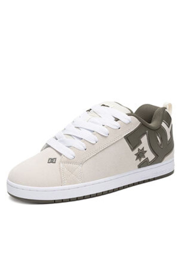 DC Sneakersy COURT GRAFFIK SE DC01665100 Beżowy. Kolor: beżowy. Materiał: zamsz, skóra