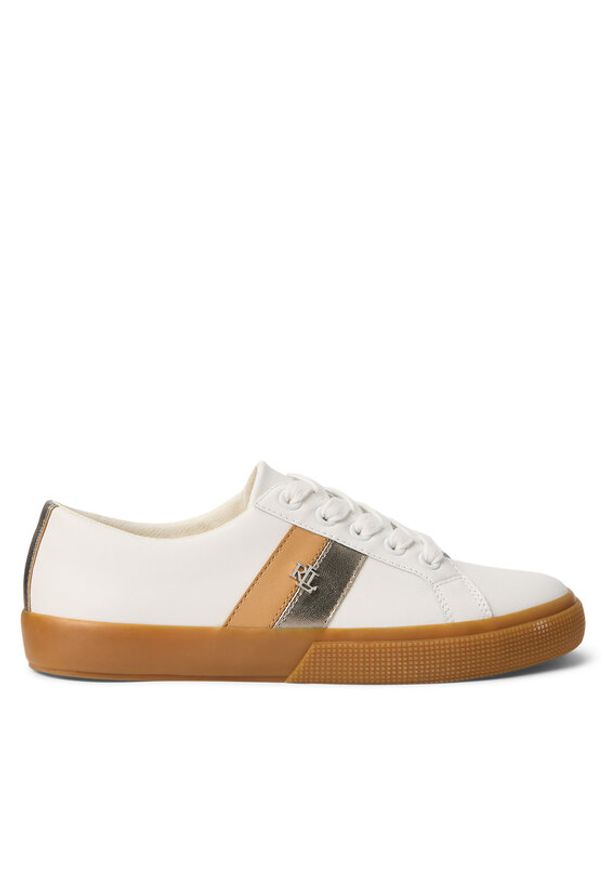 Lauren Ralph Lauren Sneakersy 802942784001 Biały. Kolor: biały. Materiał: skóra
