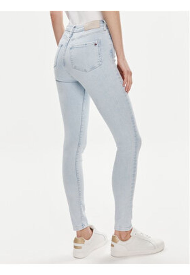 TOMMY HILFIGER - Tommy Hilfiger Jeansy Harlem WW0WW41311 Błękitny Skinny Fit. Kolor: niebieski