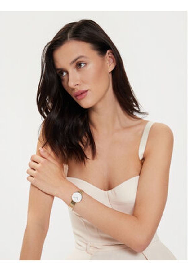 Daniel Wellington Zegarek Petite Roman Numerals 5-Link DW00100682 Złoty. Kolor: złoty