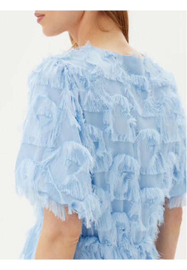 YAS Sukienka koktajlowa Pazylla 26037234 Błękitny Loose Fit. Kolor: niebieski. Materiał: syntetyk. Styl: wizytowy