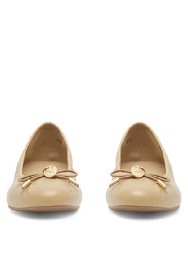 Jenny Fairy Baleriny VIKKI WYL3652-1 Beżowy. Kolor: beżowy. Materiał: skóra