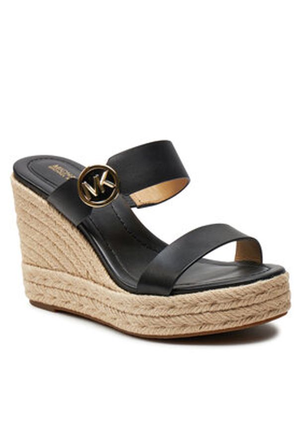 MICHAEL Michael Kors Espadryle 40S4LCMS3L Czarny. Kolor: czarny. Materiał: skóra