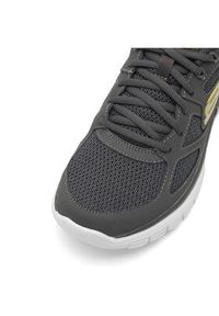 skechers - Skechers Sneakersy BURNS AGOURA 52635 CHAR Szary. Kolor: szary. Materiał: mesh, materiał #4