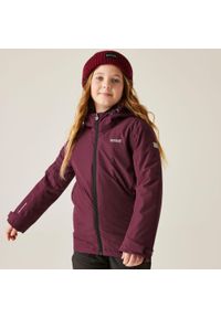 Regatta - Kurtka dziecięca przejściowa przeciwdeszczowa Junior Frelton. Kolor: fioletowy. Materiał: puch, materiał. Styl: sportowy #1