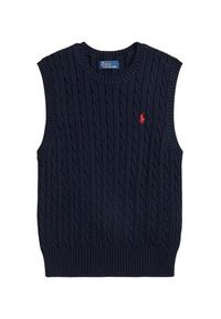 Polo Ralph Lauren Kamizelka 211971882501 Granatowy Slim Fit. Typ kołnierza: polo. Kolor: niebieski. Materiał: bawełna #5