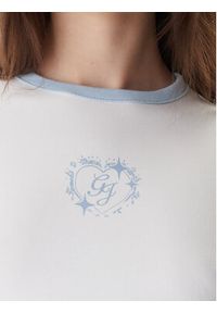 Guess Jeans T-Shirt W6RI16 J1314 Biały Regular Fit. Kolor: biały. Materiał: bawełna #3