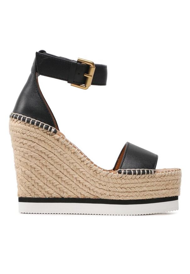 See By Chloé Espadryle SB26152 Czarny. Kolor: czarny. Materiał: skóra