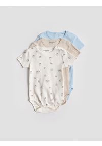 Reserved - Bawełniane body 3 pack - złamana biel. Materiał: bawełna #1
