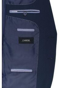 Męski, Taliowany Garnitur (Wesele, Studniówka) - Casino - Granat. Materiał: poliester, wiskoza #2