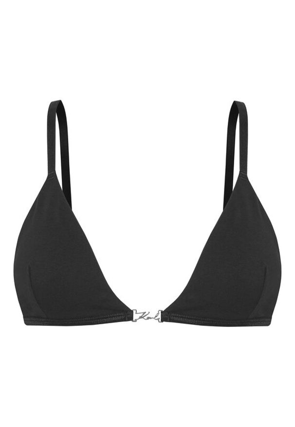 Karl Lagerfeld - KARL LAGERFELD Biustonosz braletka B1W47046 Czarny. Kolor: czarny. Materiał: bawełna