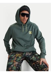 DC Shoes Bluza Twisted ADYFT03443 Zielony Regular Fit. Kolor: zielony. Materiał: syntetyk #4