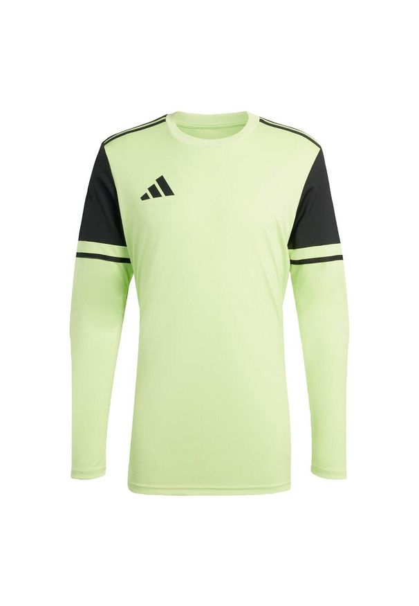 Adidas - Koszulka Squadra 25 Goalkeeper Long Sleeve. Kolor: żółty, wielokolorowy, czarny, zielony. Materiał: materiał. Długość rękawa: długi rękaw. Sport: piłka nożna