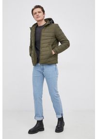 TOMMY HILFIGER - Tommy Hilfiger Kurtka męska kolor zielony przejściowa. Okazja: na co dzień. Kolor: zielony. Styl: casual #7