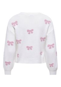 only - ONLY Sweter Bora 15360712 Biały Regular Fit. Kolor: biały. Materiał: syntetyk #3