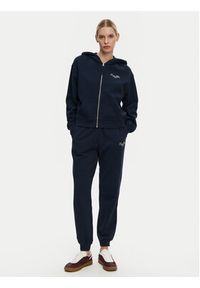 TOMMY HILFIGER - Tommy Hilfiger Spodnie dresowe WW0WW45576 Granatowy Regular Fit. Kolor: niebieski. Materiał: bawełna #4
