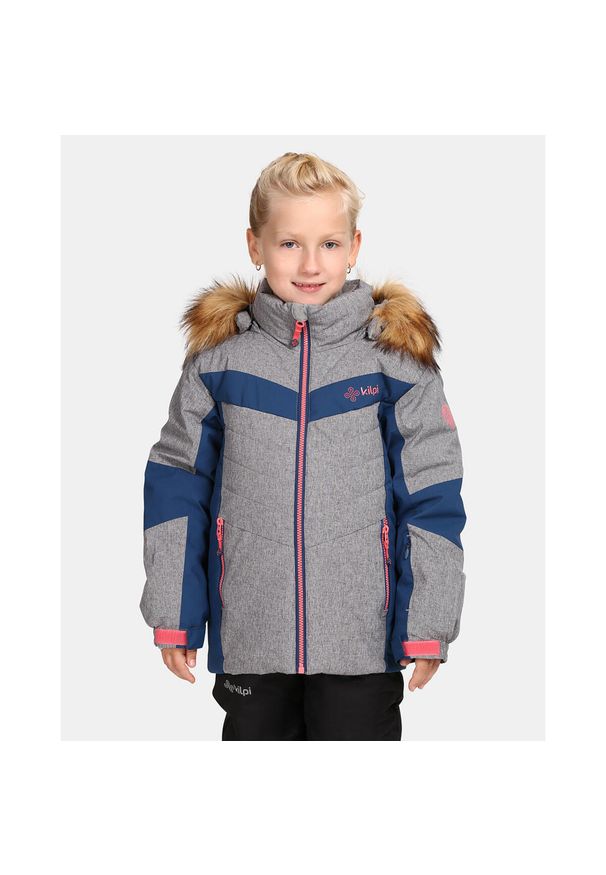 Dziewczęca kurtka narciarska Kilpi ALISIA-JG. Kolor: szary. Sezon: zima. Sport: narciarstwo