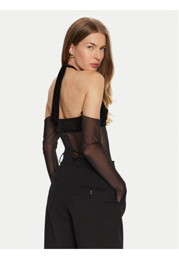 Undress Code Body Bisou 800 Czarny Slim Fit. Kolor: czarny. Materiał: syntetyk