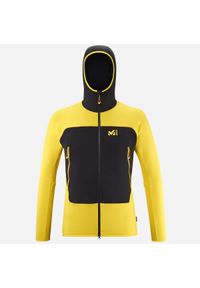 Bluza narciarska męska Millet Fusion Grid Hoodie M. Kolor: czarny, żółty, wielokolorowy. Sport: narciarstwo