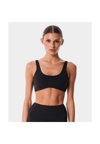 Biustonosz sportowy z regulacją Carpatree Balletcore. Kolor: czarny, brązowy. Sport: fitness
