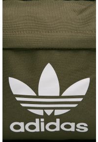 adidas Originals - Plecak. Kolor: zielony. Materiał: poliester, materiał. Wzór: nadruk #5