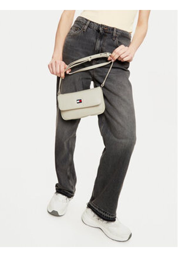 Tommy Jeans Torebka AW0AW16978 Écru. Materiał: skórzane