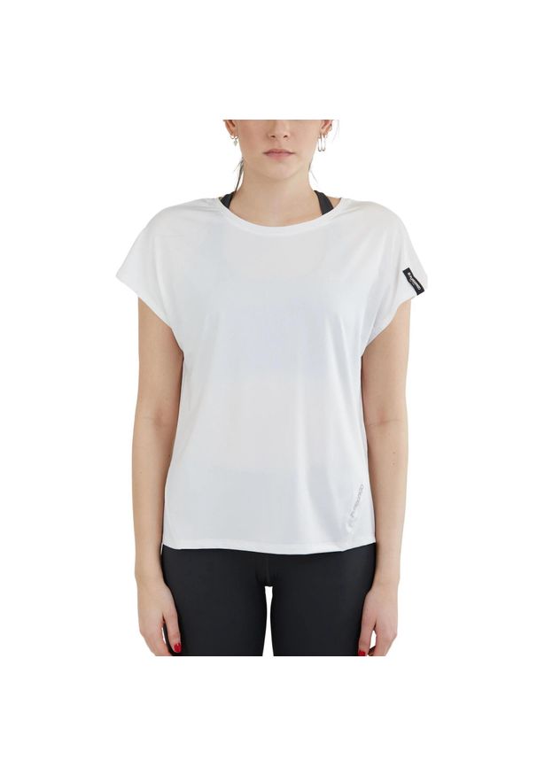 FUNDANGO - Koszulka sportowa damska Hanabi T-shirt z krótkim rękawem. Kolor: biały. Długość rękawa: krótki rękaw. Długość: krótkie. Sport: taniec, joga i pilates