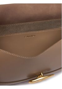 Calvin Klein Torebka Hardware Brushed Shoulder Bag LV04F3337G Beżowy. Kolor: beżowy. Materiał: skórzane #2