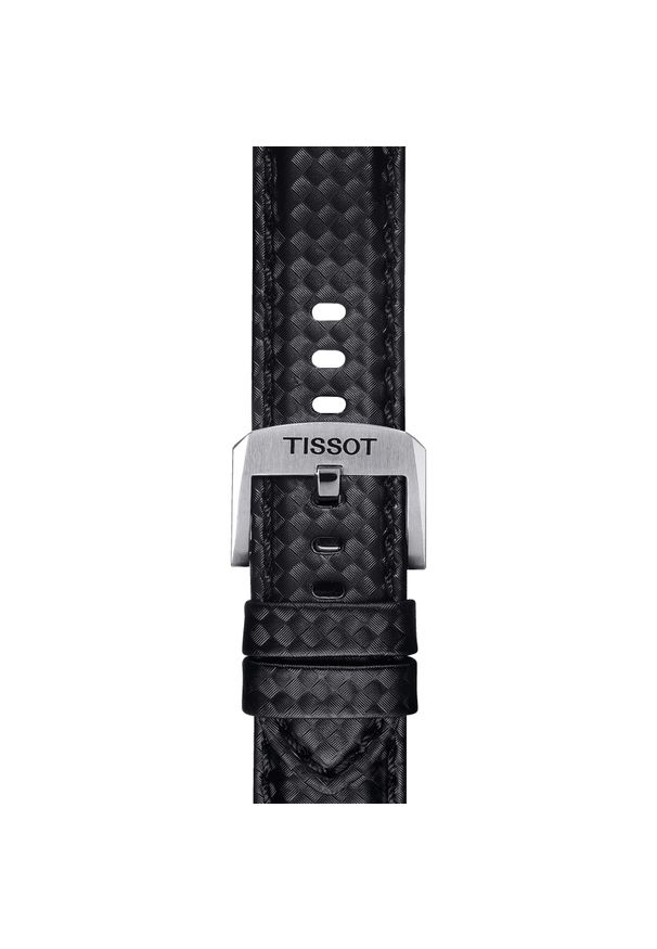 W.KRUK Tissot czarny pasek materiałowy 20 mm. Kolor: czarny. Materiał: materiał. Styl: sportowy, klasyczny
