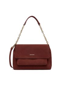 Gino Rossi - GINO ROSSI Torebka EO-LA224-19145 Bordowy. Kolor: czerwony. Materiał: zamszowe, skórzane #1