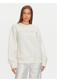 Guess Bluza V4BQ15 K7UW2 Beżowy Regular Fit. Kolor: beżowy. Materiał: wiskoza