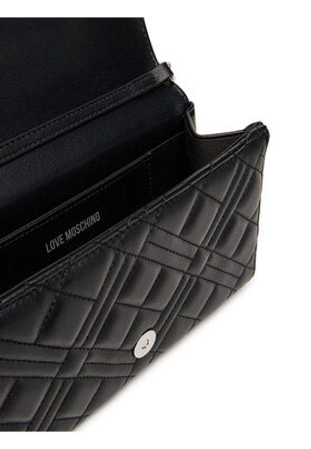 Love Moschino - LOVE MOSCHINO Torebka JC4248PP0MLA000B Czarny. Kolor: czarny. Materiał: skórzane