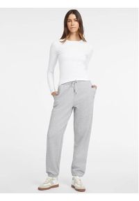 Guess Jeans Bluzka W4YI22 J1314 Biały Slim Fit. Kolor: biały. Materiał: bawełna #3