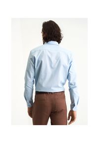 Ochnik - Koszula męska. Kolor: niebieski. Materiał: bawełna. Długość: długie #3