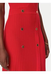 LOLA CASADEMUNT Sukienka dzianinowa LS2516003 Czerwony Regular Fit. Kolor: czerwony. Materiał: syntetyk #4