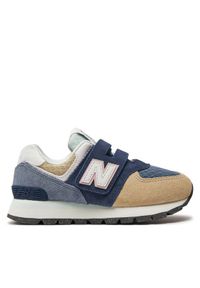 New Balance Sneakersy PV574DN2 Niebieski. Kolor: niebieski. Materiał: zamsz, skóra. Model: New Balance 574 #1