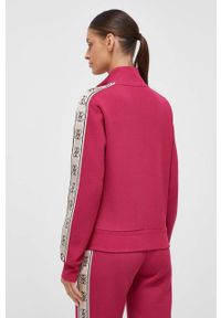 Guess bluza damska kolor różowy z aplikacją. Okazja: na co dzień. Kolor: różowy. Wzór: aplikacja. Styl: casual #3
