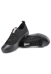 Czarne Trampki Cross Jeans Damskie Wygodne Półbuty. Okazja: na co dzień. Kolor: czarny. Materiał: guma, materiał. Styl: casual, sportowy, klasyczny #8