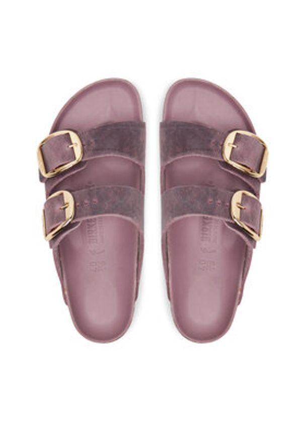 Birkenstock Klapki Arizona Big Buckle Hex 1029267 Różowy. Kolor: różowy. Materiał: skóra