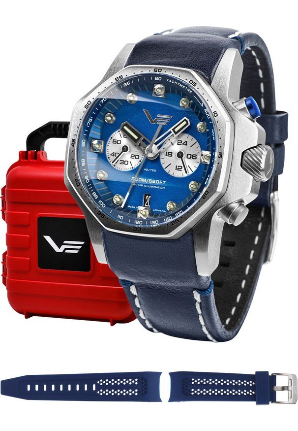 Zegarek Vostok Europe Zegarek męski Vostok Europe VK64-640A700 niebieski. Kolor: niebieski