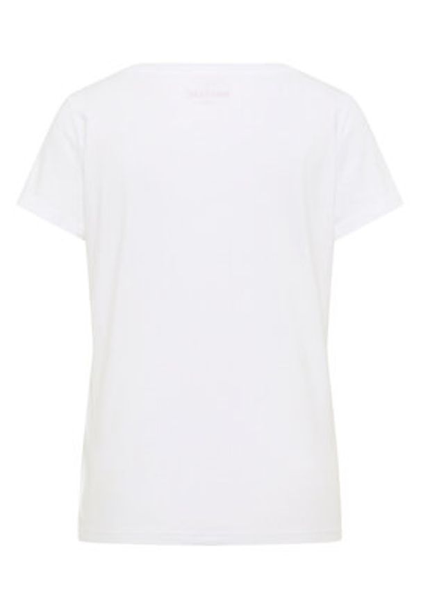 Mustang T-Shirt Alma 1016748 Biały Regular Fit. Kolor: biały. Materiał: bawełna