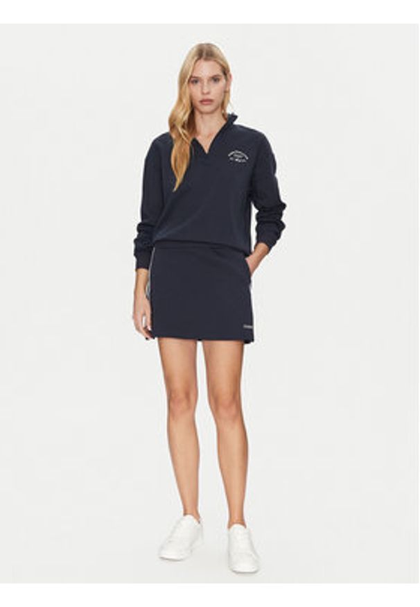 Guess Bluza V5GQ06 KCS01 Granatowy Regular Fit. Kolor: niebieski. Materiał: bawełna