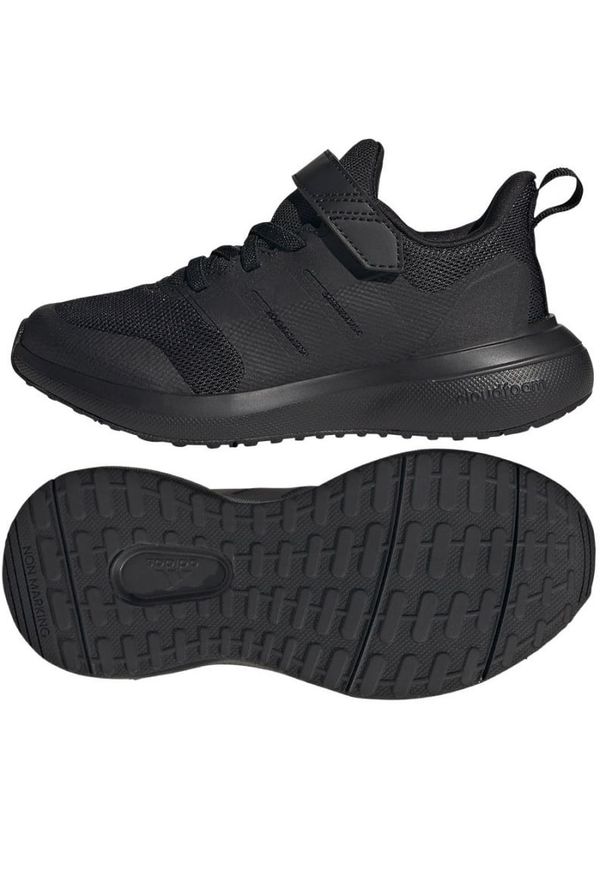 Adidas - Buty adidas FortaRun 2.0 El Jr HP3118 czarne. Kolor: czarny. Materiał: syntetyk, guma. Szerokość cholewki: normalna. Sport: bieganie