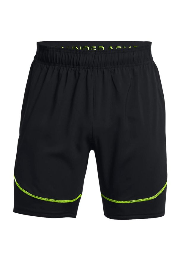 Spodenki Under Armour Challenger Pro Training Shorts, Mężczyźni. Kolor: czarny. Materiał: materiał, syntetyk. Długość: krótkie. Sezon: lato